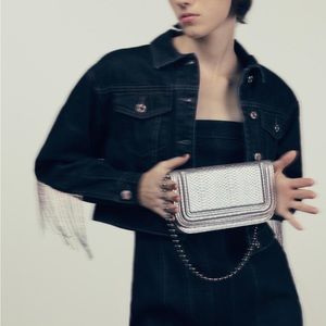 NWT Zara Bead Handle Shoulder Bag